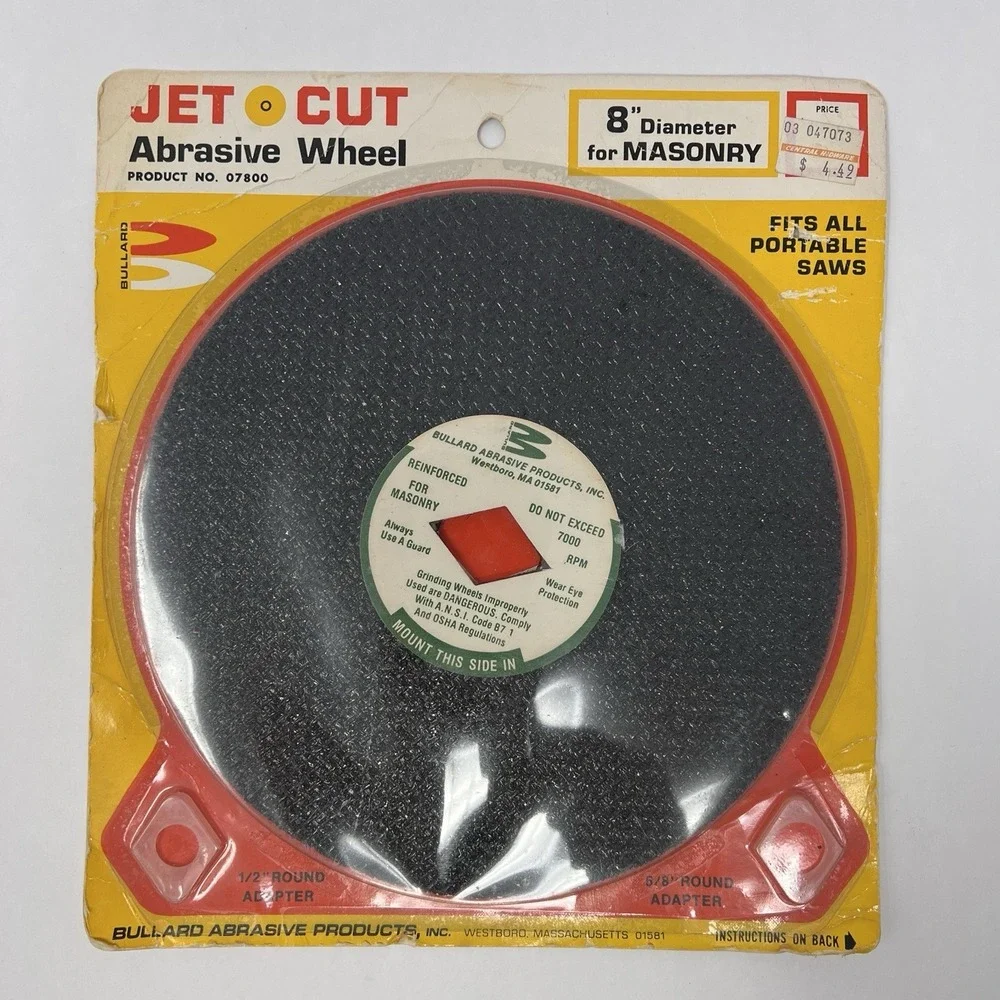 Jet Cut Abrasive Wheel 8